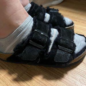 Shearling Birkenstocks